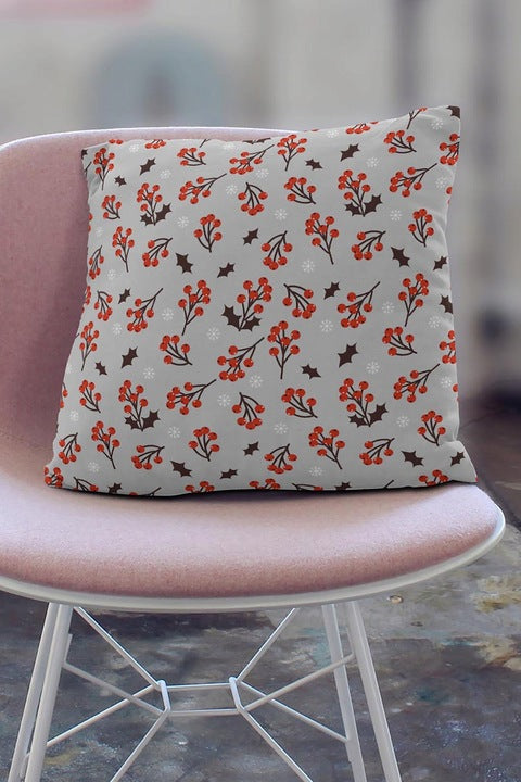 Poduszka Świąteczna 40x40cm  Jarzębina