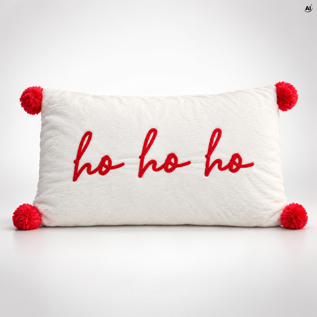 Poduszka świąteczna dekoracyjna „ho ho ho”, 50x30 cm
