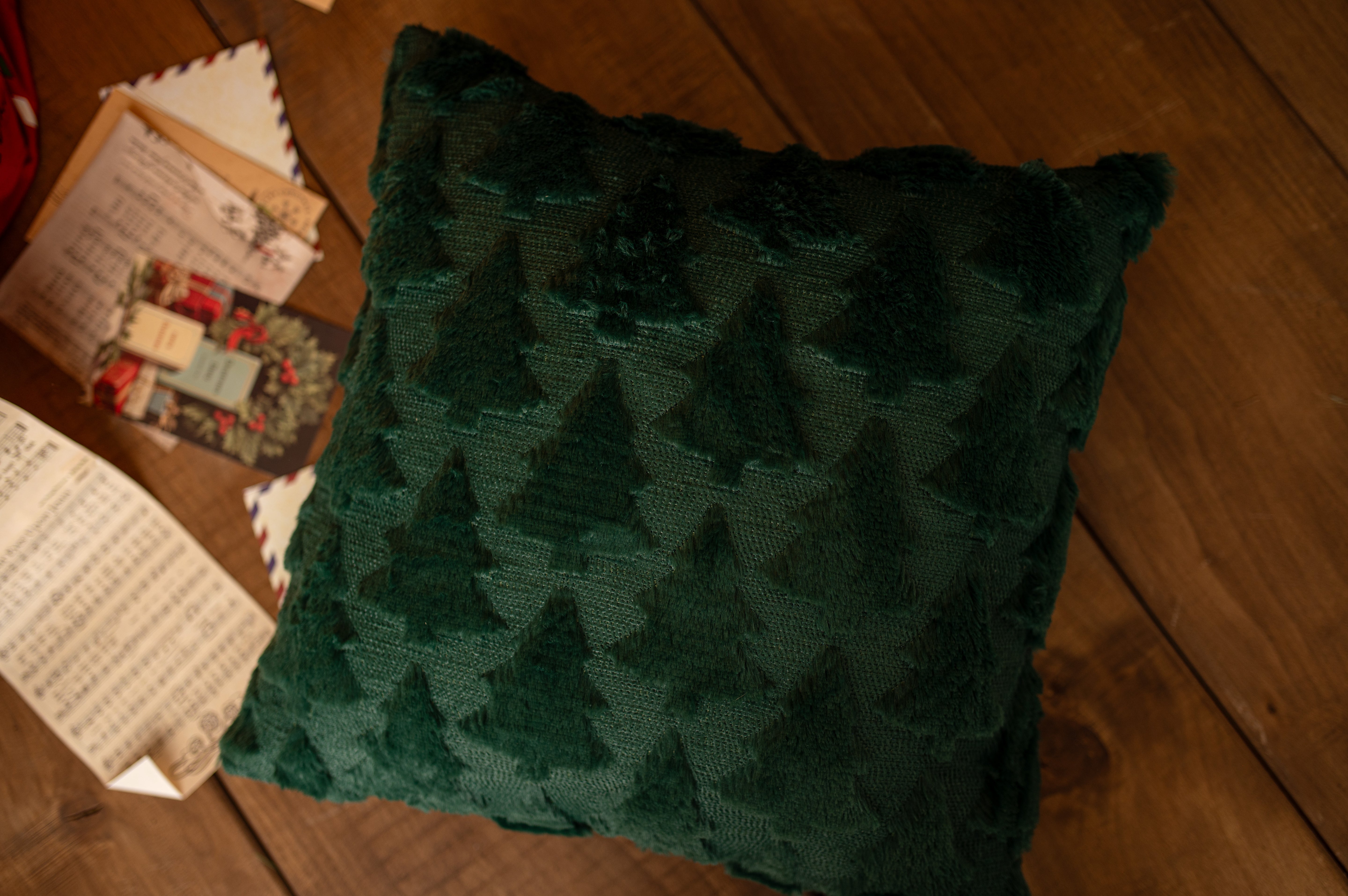 Pluszowa Poduszka Zielona 45x45cm