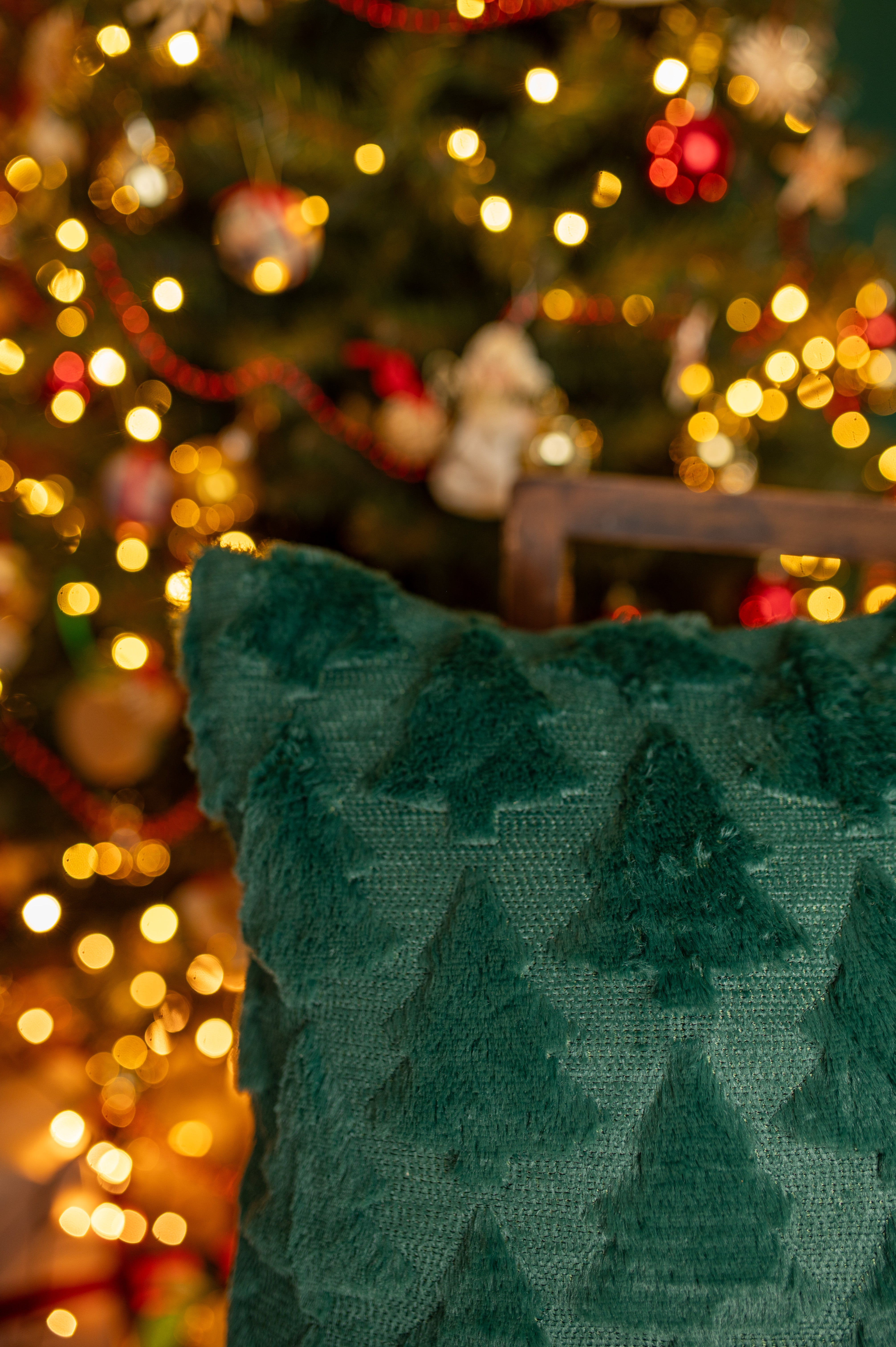 Pluszowa Poduszka Zielona 45x45cm