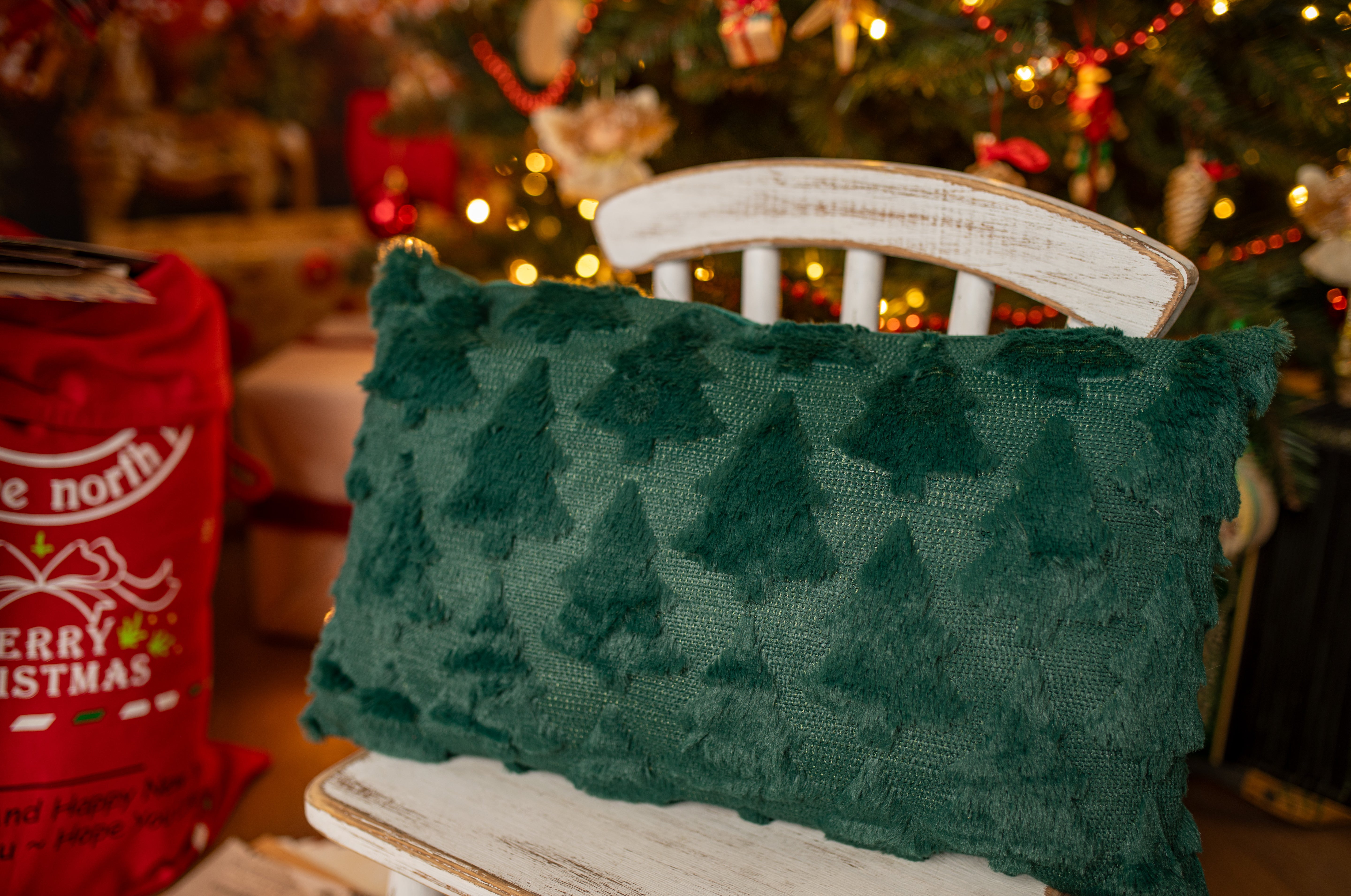 Pluszowa Poduszka Zielona 30x50cm