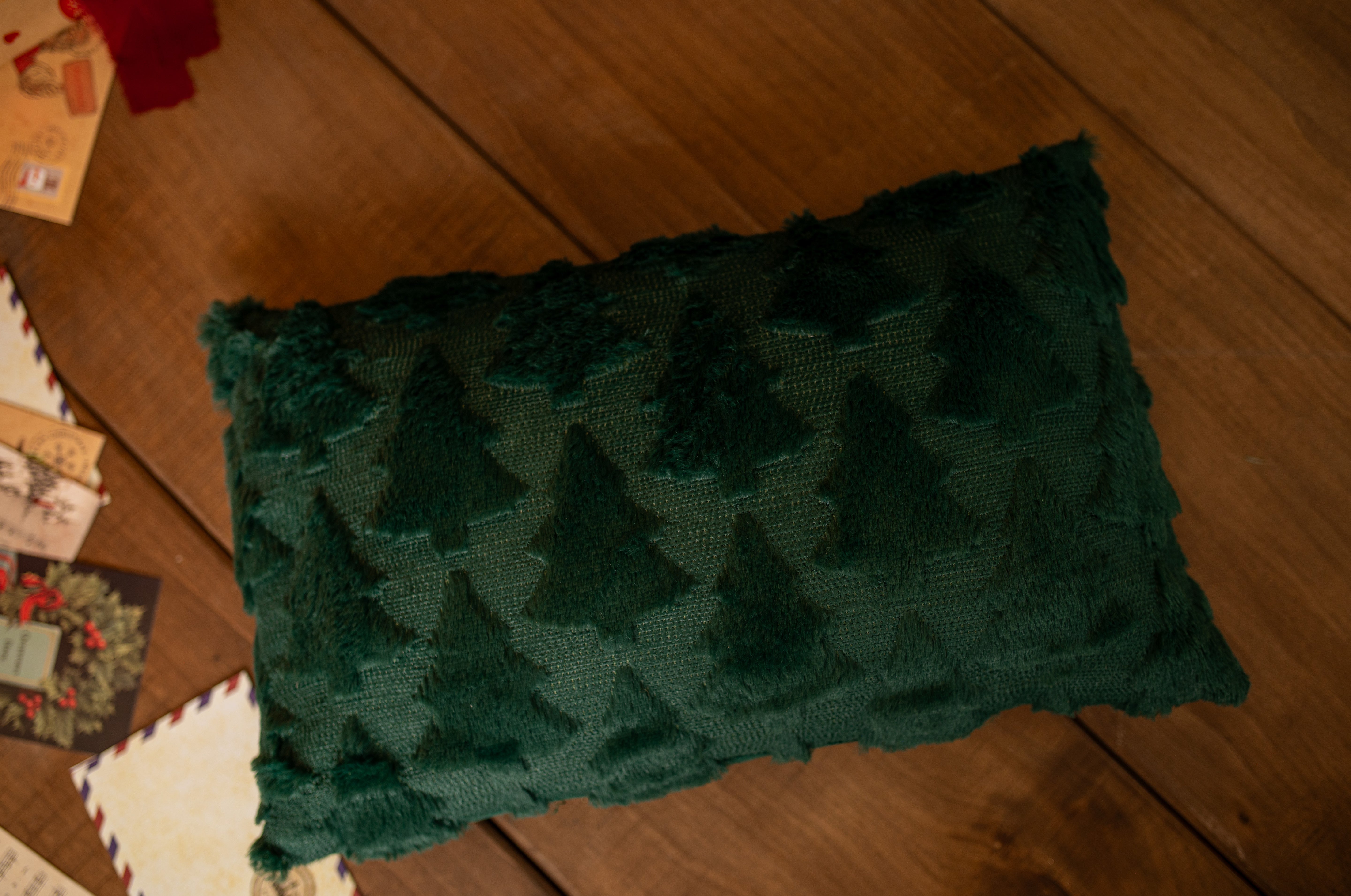 Pluszowa Poduszka Zielona 30x50cm