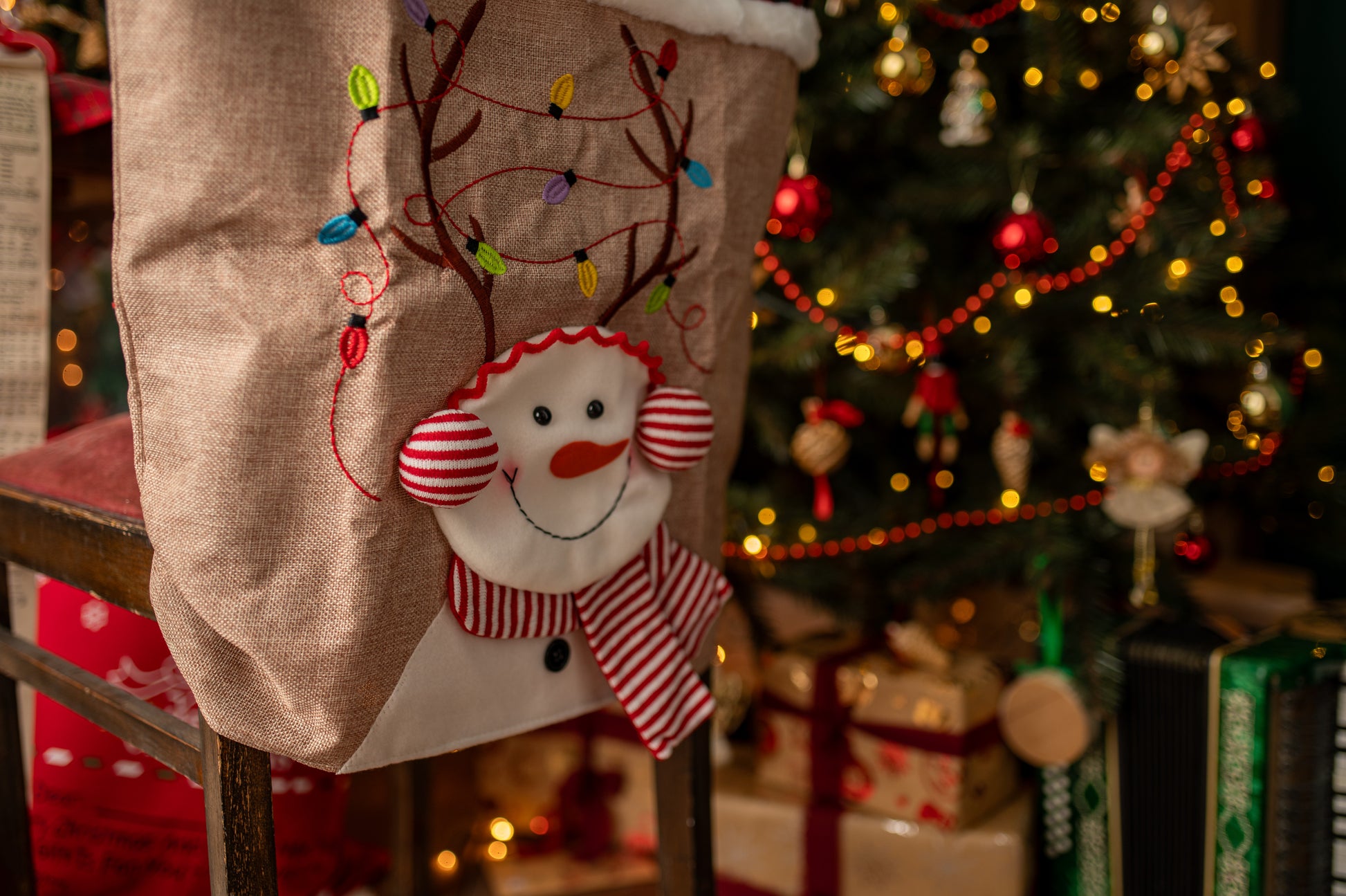 Pokrowiec Na Krzesło Bałwan