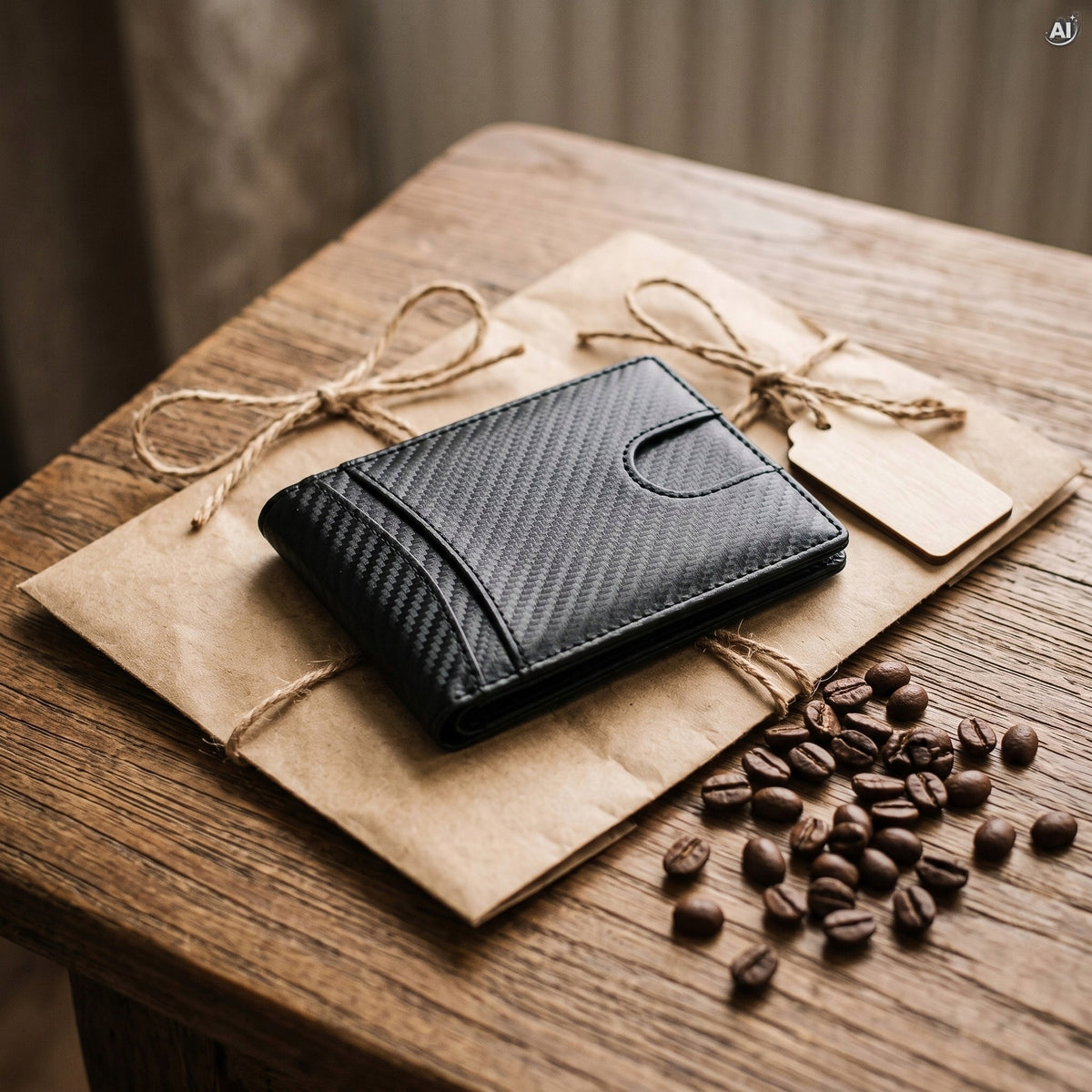 Portfel Męski Slim  RFID Czarny