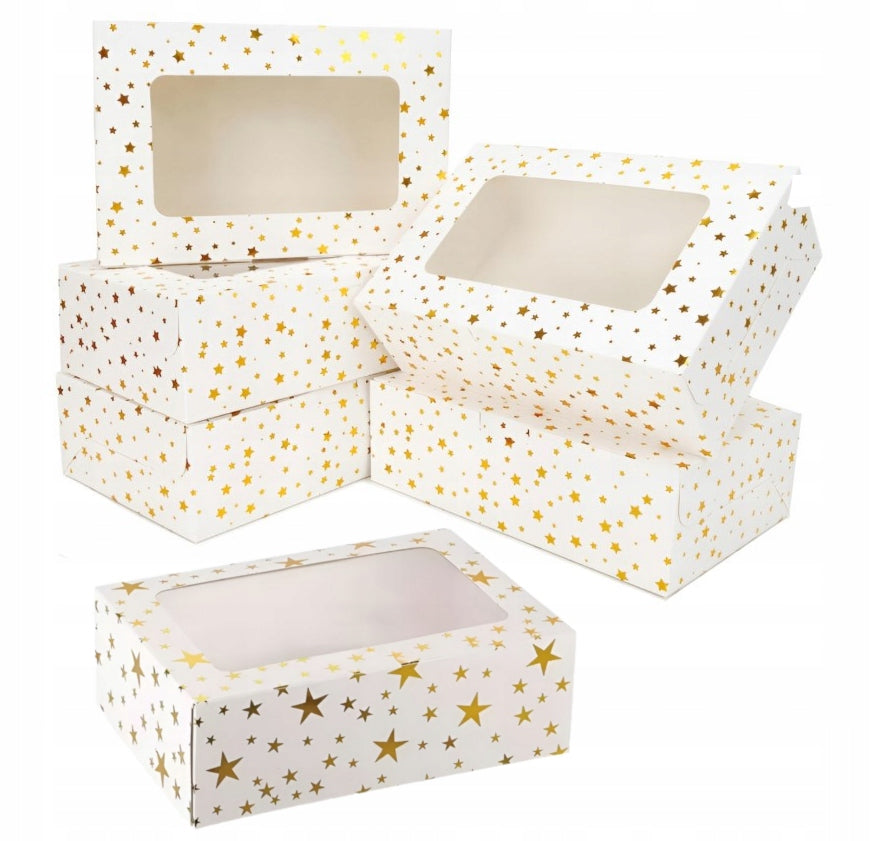 Pudełka z Okienkiem Świąteczne 6szt