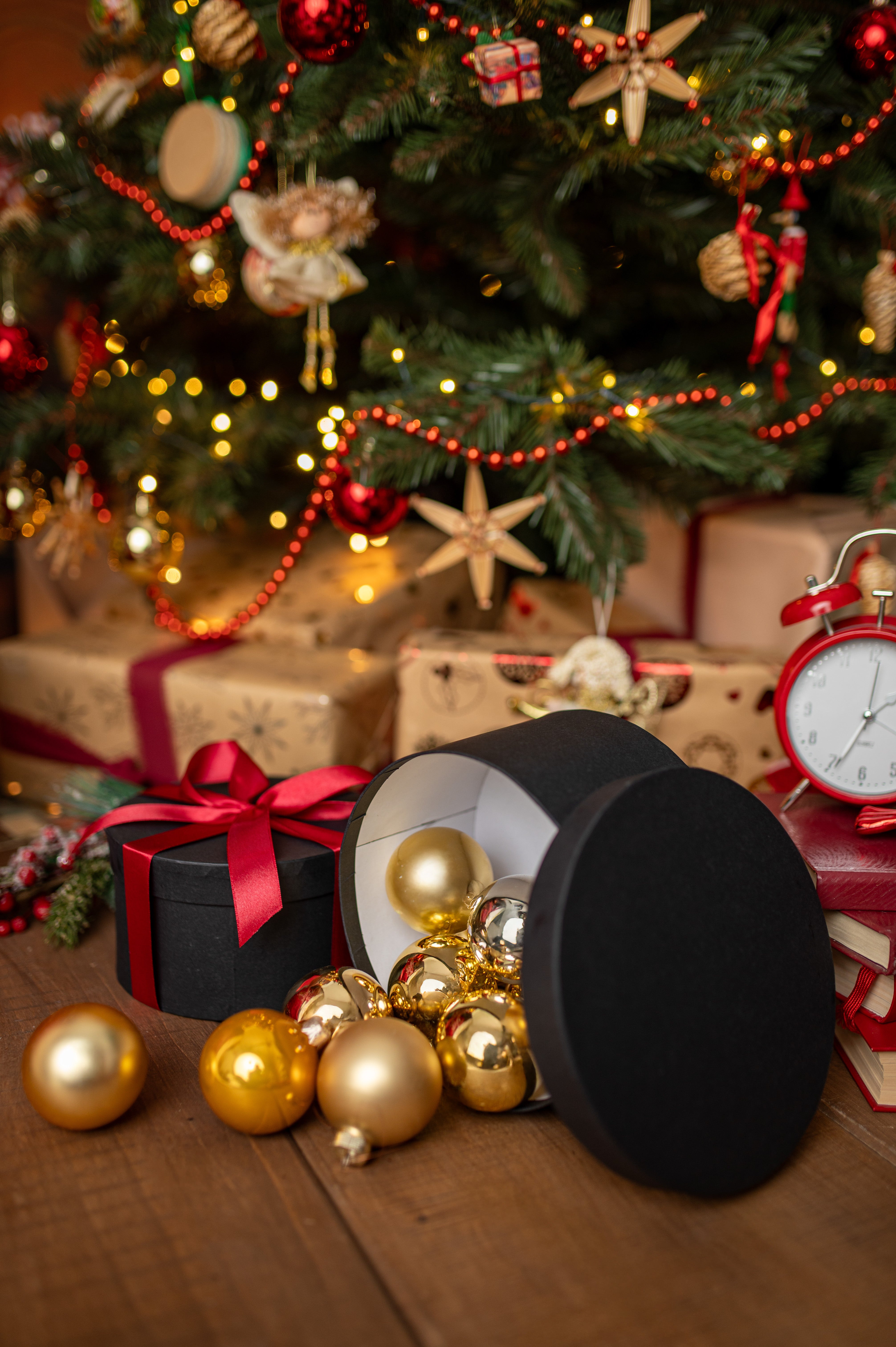 Zestaw Czarnych Pudełek Prezentowych 4szt.