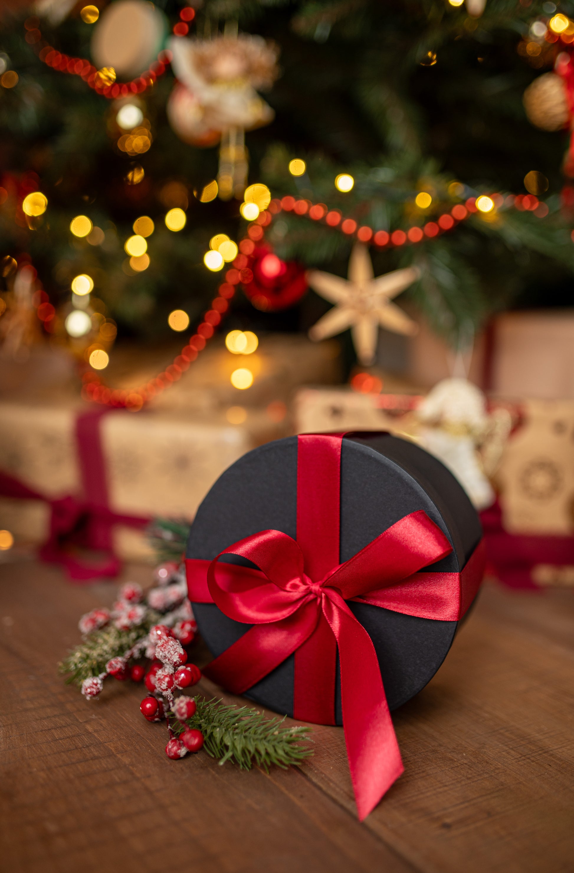 Zestaw Czarnych Pudełek Prezentowych 4szt.