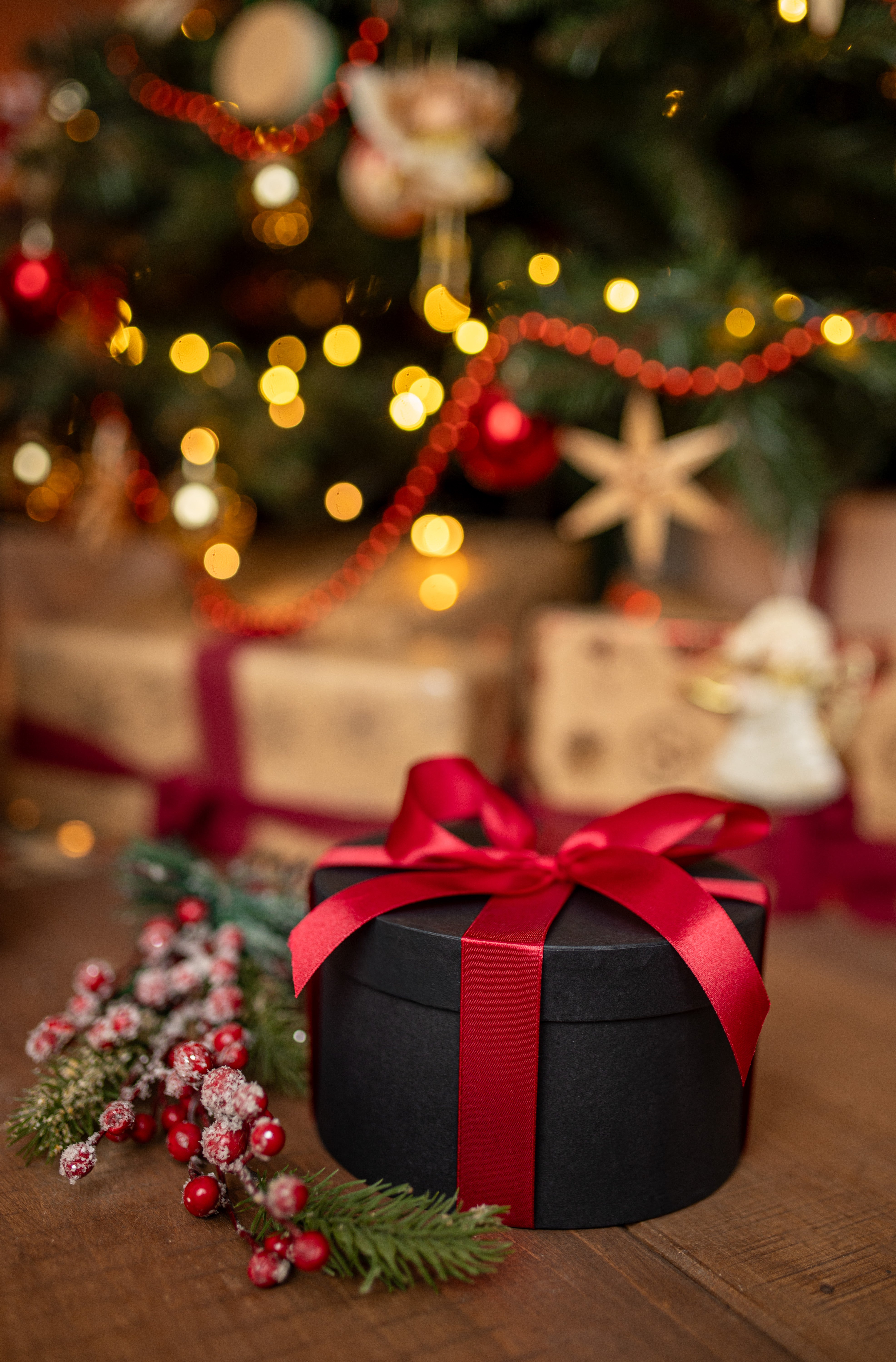 Zestaw Czarnych Pudełek Prezentowych 4szt.