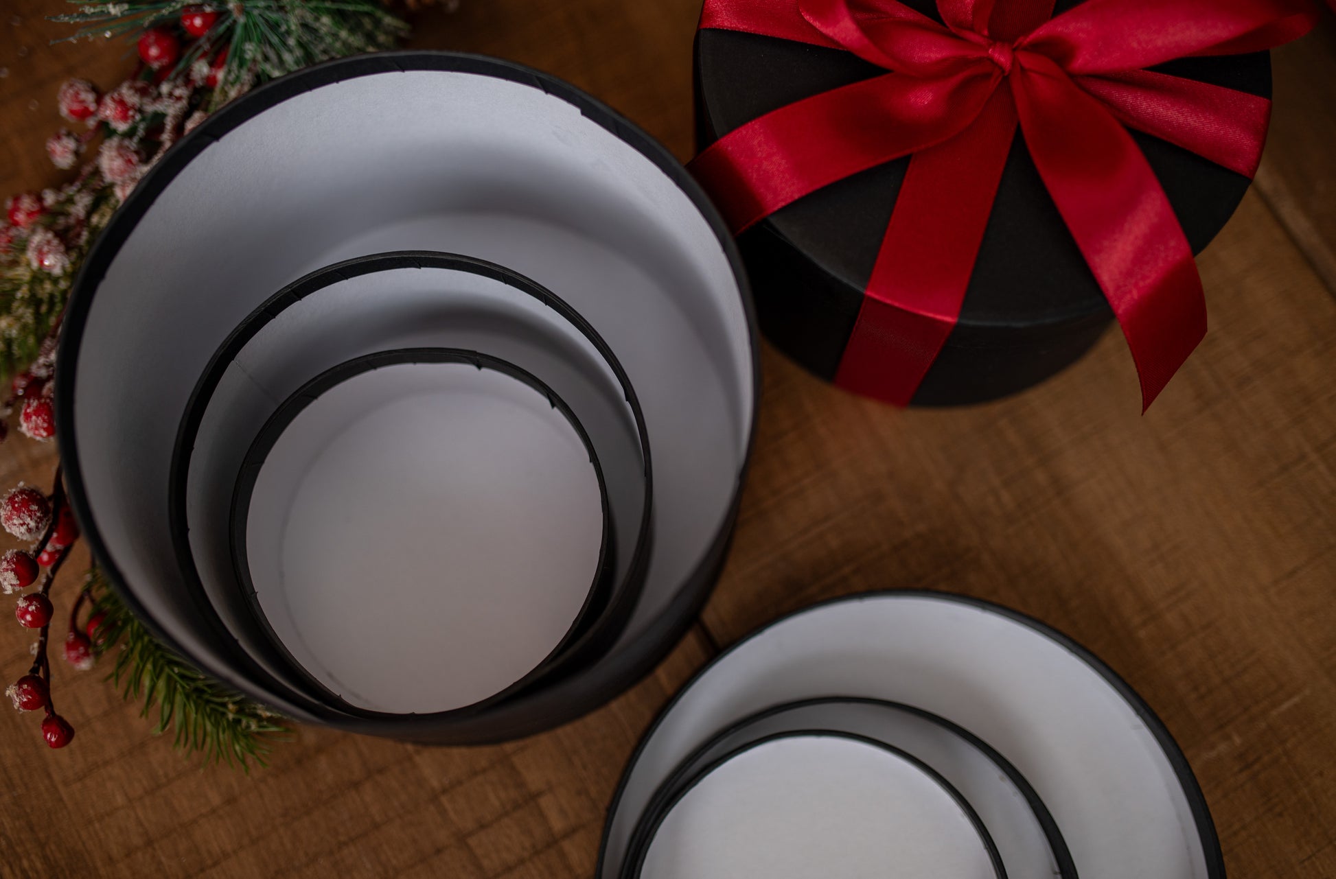 Zestaw Czarnych Pudełek Prezentowych 4szt.