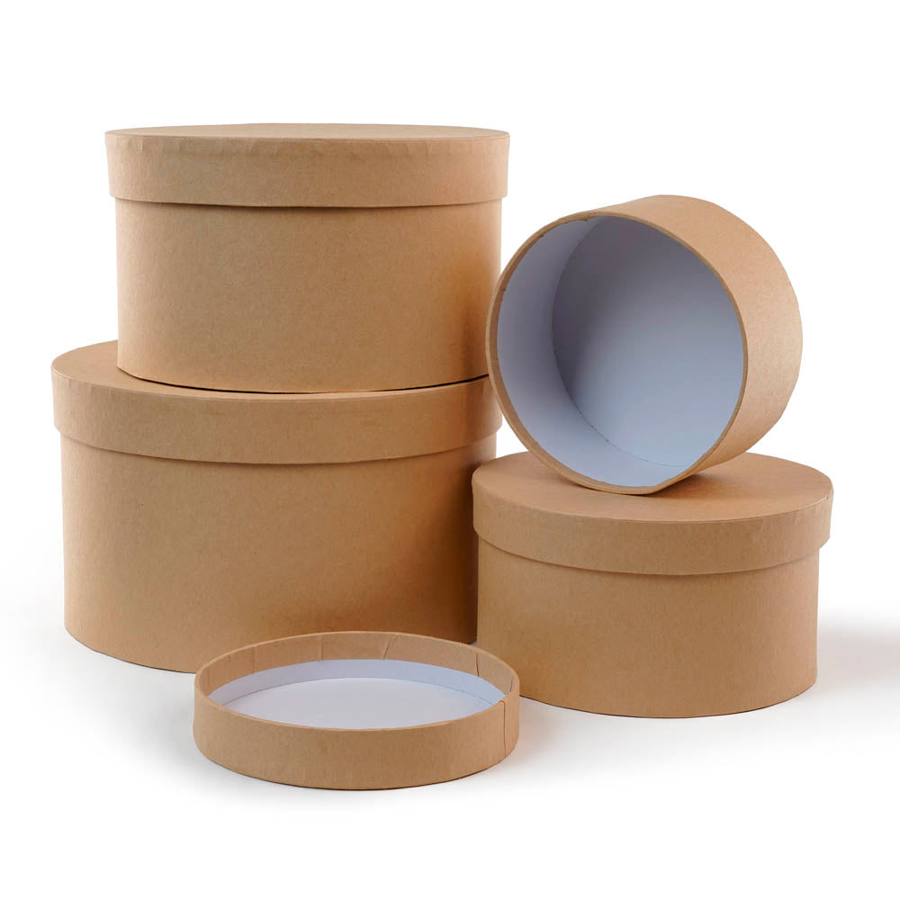 Zestaw Kraftowych Pudełek Prezentowych 4szt.