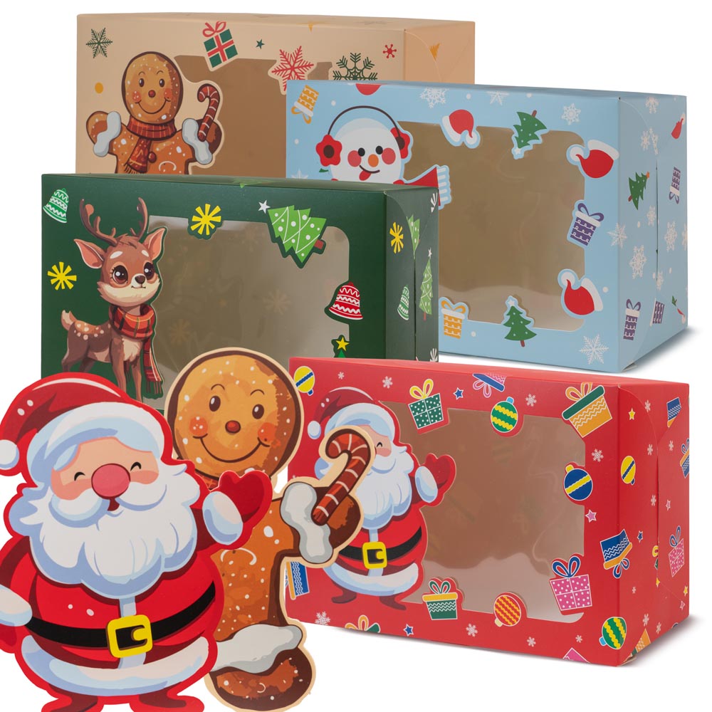 Pudełka Świąteczne 4szt