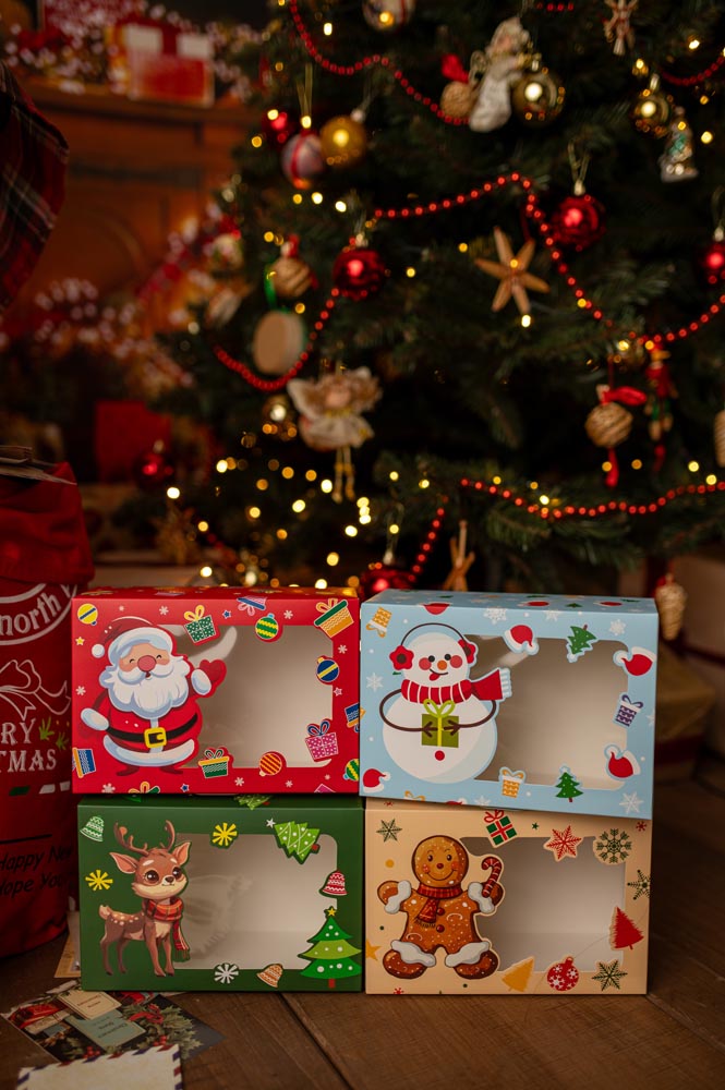 Pudełka Świąteczne 4szt