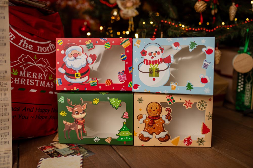 Pudełka Świąteczne 4szt