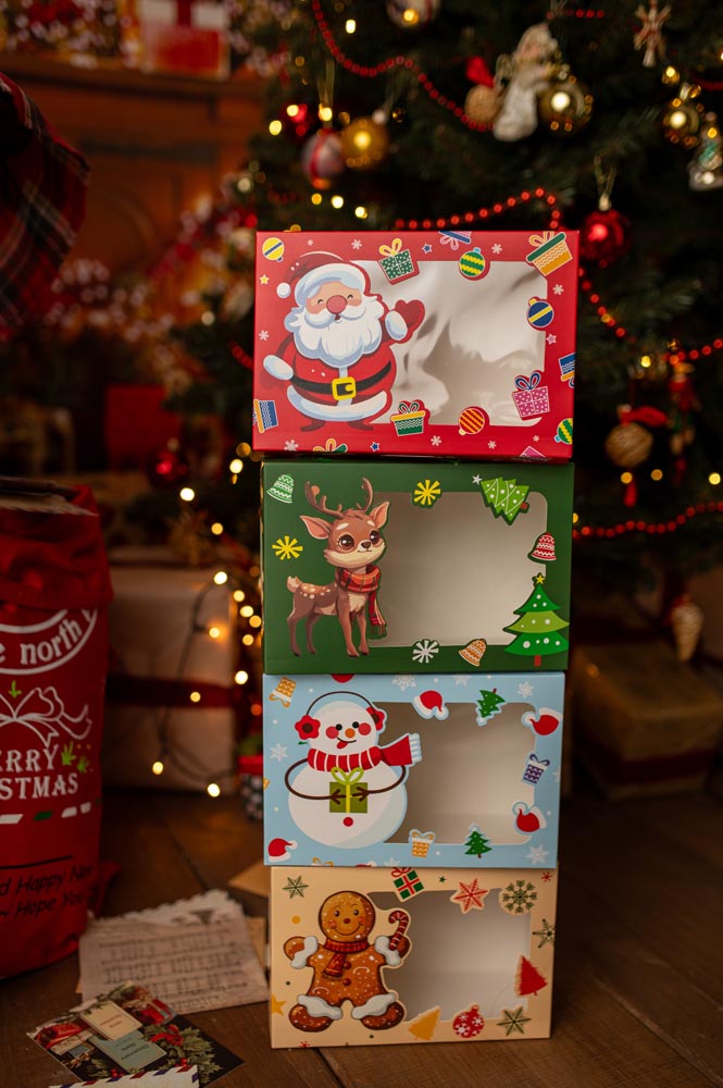 Pudełka Świąteczne 4szt