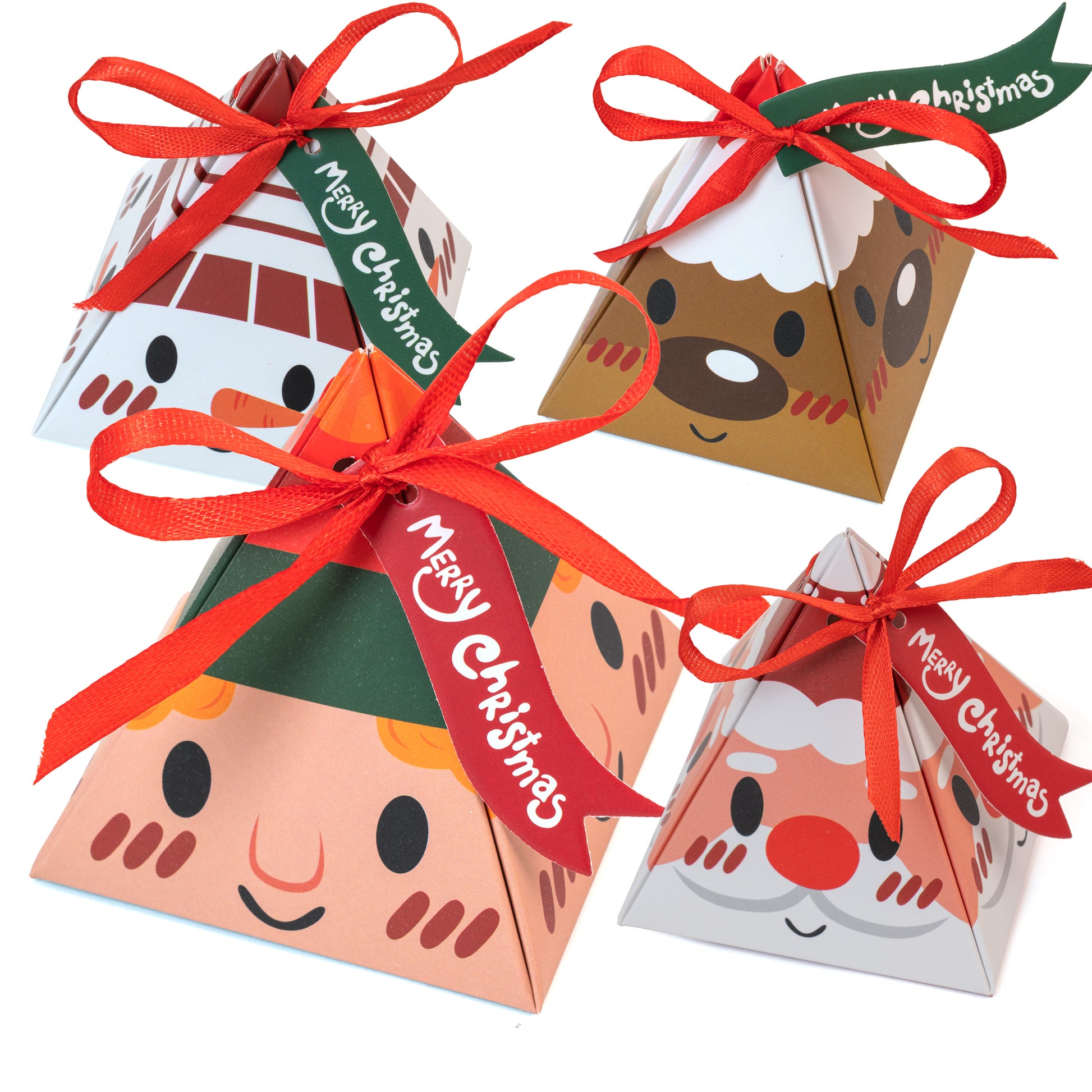 Pudełka Świąteczne Zawieszki 4szt