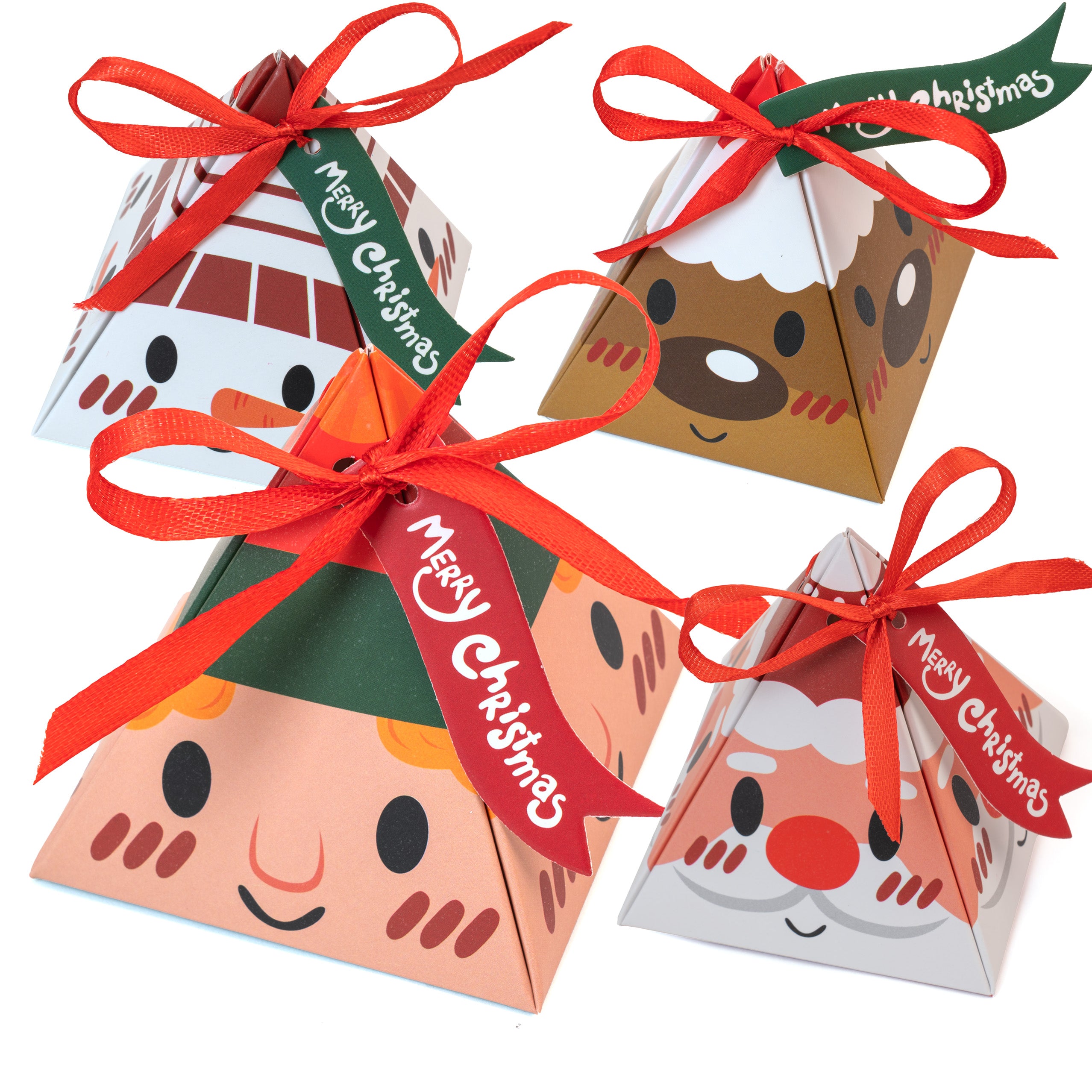 Pudełka Świąteczne Zawieszki 4szt