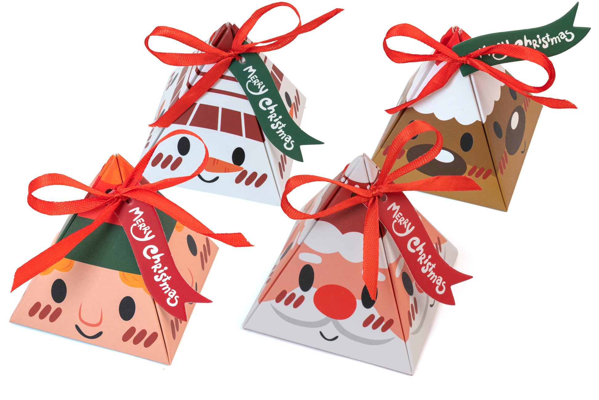 Pudełka Świąteczne Zawieszki 4szt