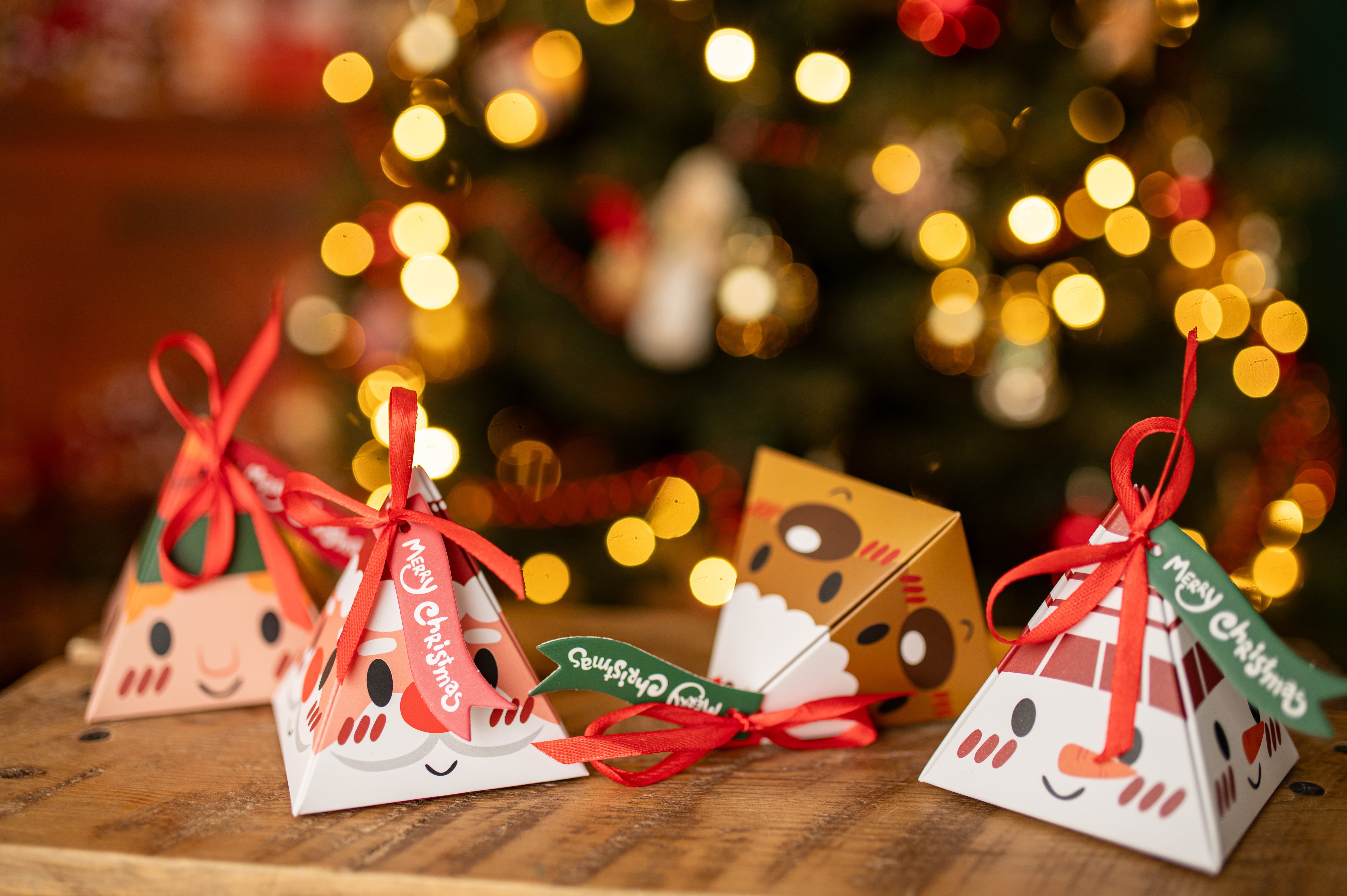 Pudełka Świąteczne Zawieszki 4szt