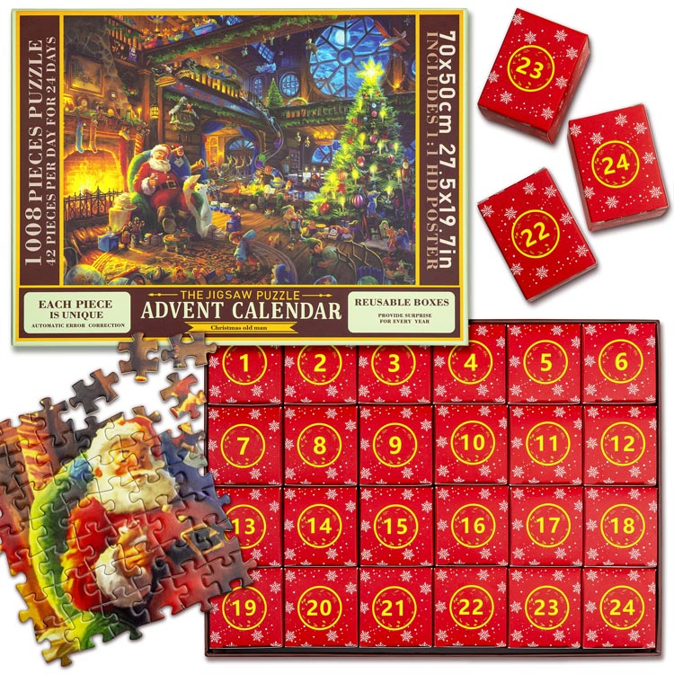 Kalendarz adwentowy – puzzle
