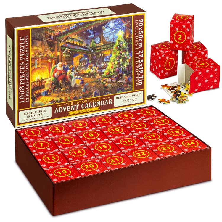 Kalendarz adwentowy – puzzle