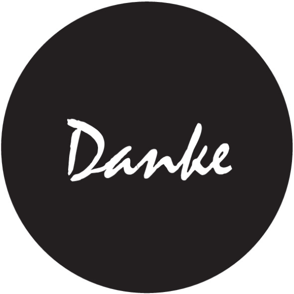 Naklejki DANKE ozdobne czarna 10szt.