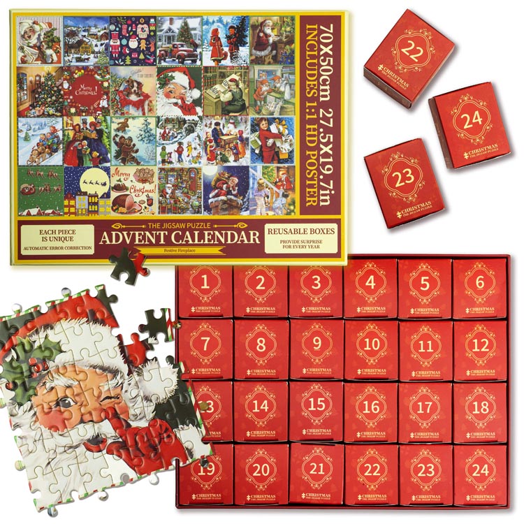 Kalendarz adwentowy – puzzle