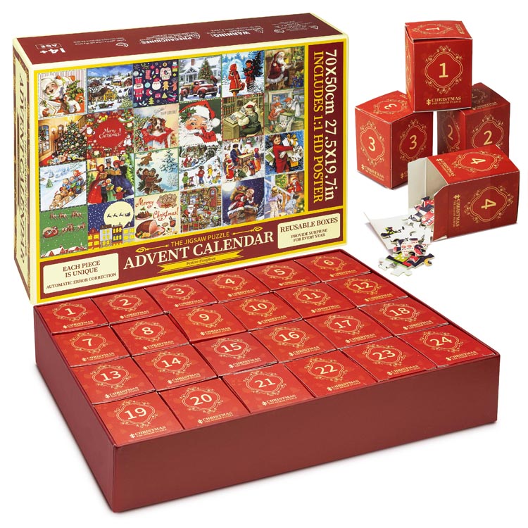 Kalendarz adwentowy – puzzle