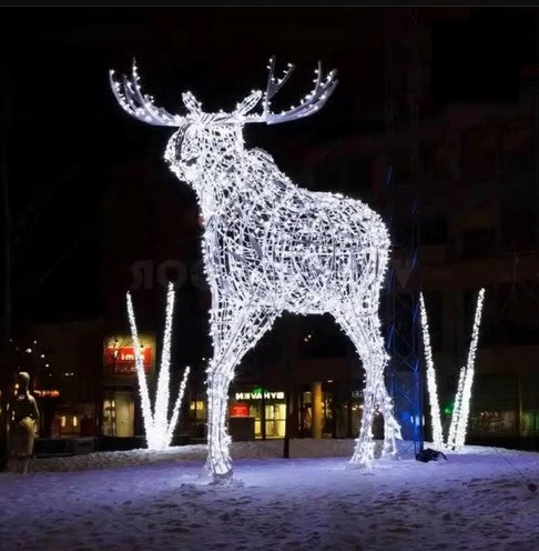 Renifer Świecący 2,5m ozdoba uliczna