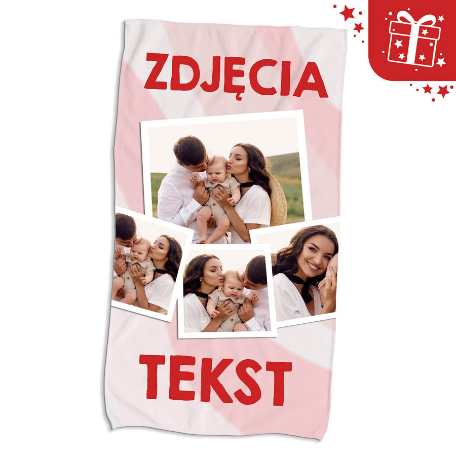 Szybkoschnący Ręcznik Plażowy 150x80 cm Personalizowany Prezent