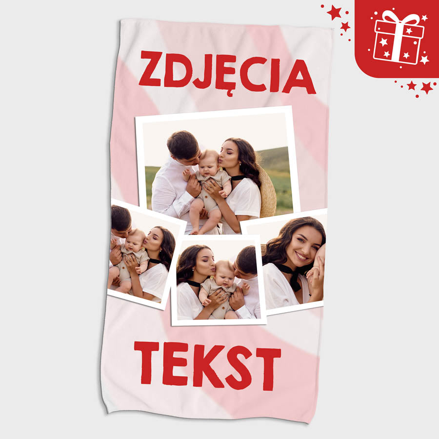 Szybkoschnący Ręcznik Plażowy 150x80 cm Personalizowany Prezent