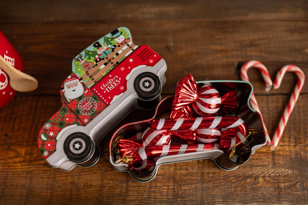 Pojemnik Samochód Świąteczny Zestaw 3szt.