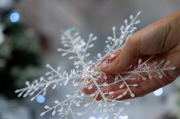 Sztuczne Płatki Śniegu Ozdoby Świąteczne Okno Drzwi