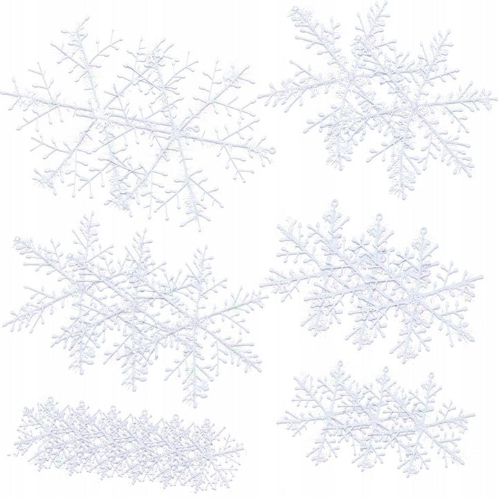 Sztuczne Płatki Śniegu Ozdoby Świąteczne Okno Drzwi