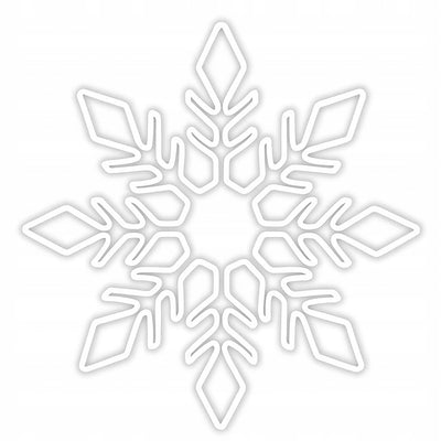 Śnieżka LED 80cm  Ozdoba Świetlna Ozdoba Miejska