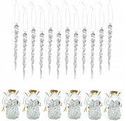 Sople na Choinkę Kryształowe Aniołki – Zestaw