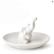 Stojak na Biżuterię Ceramiczny Słonik
