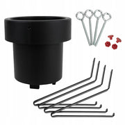 Stojak na choinkę czarny