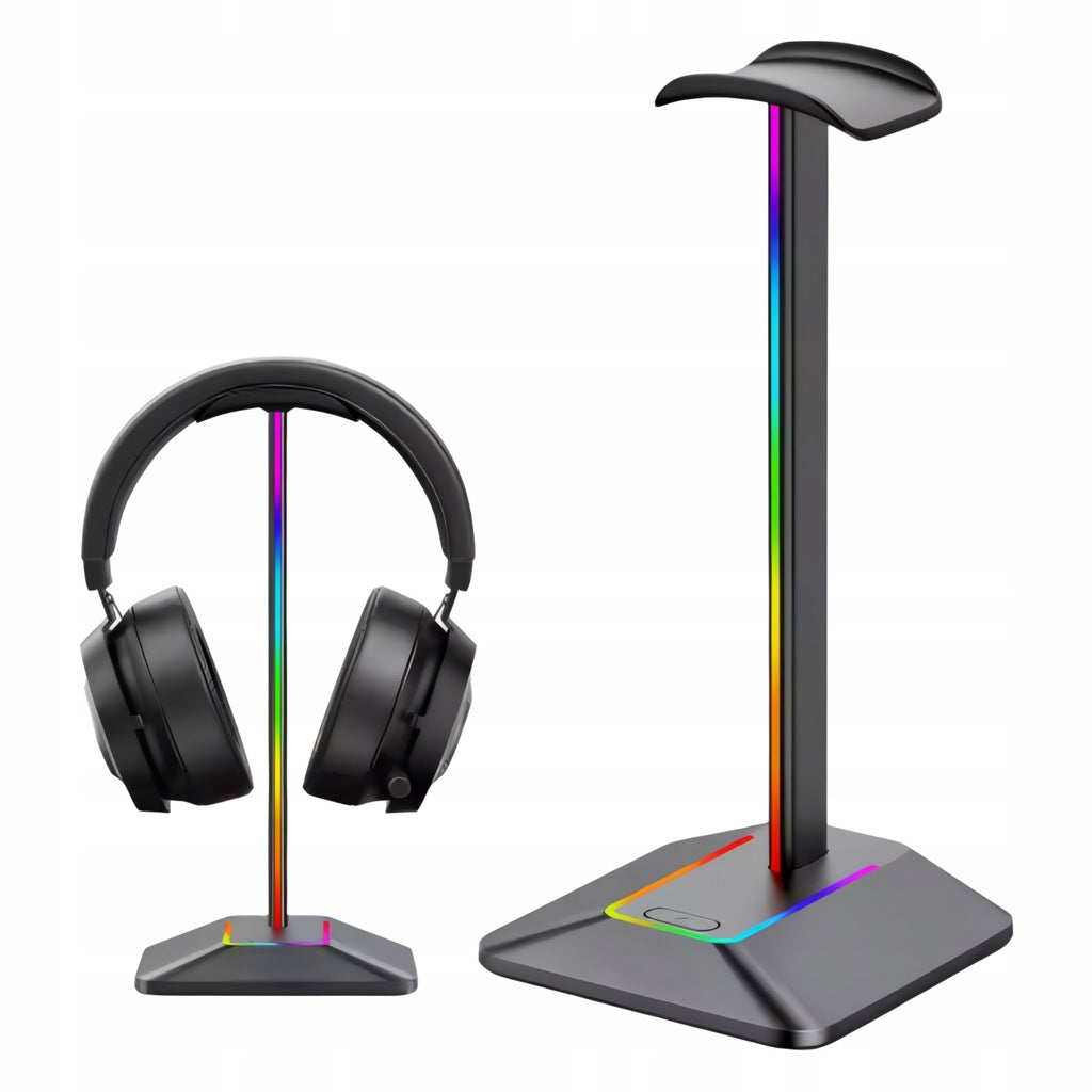 Stojak na Słuchawki  LED RGB z HUB USB