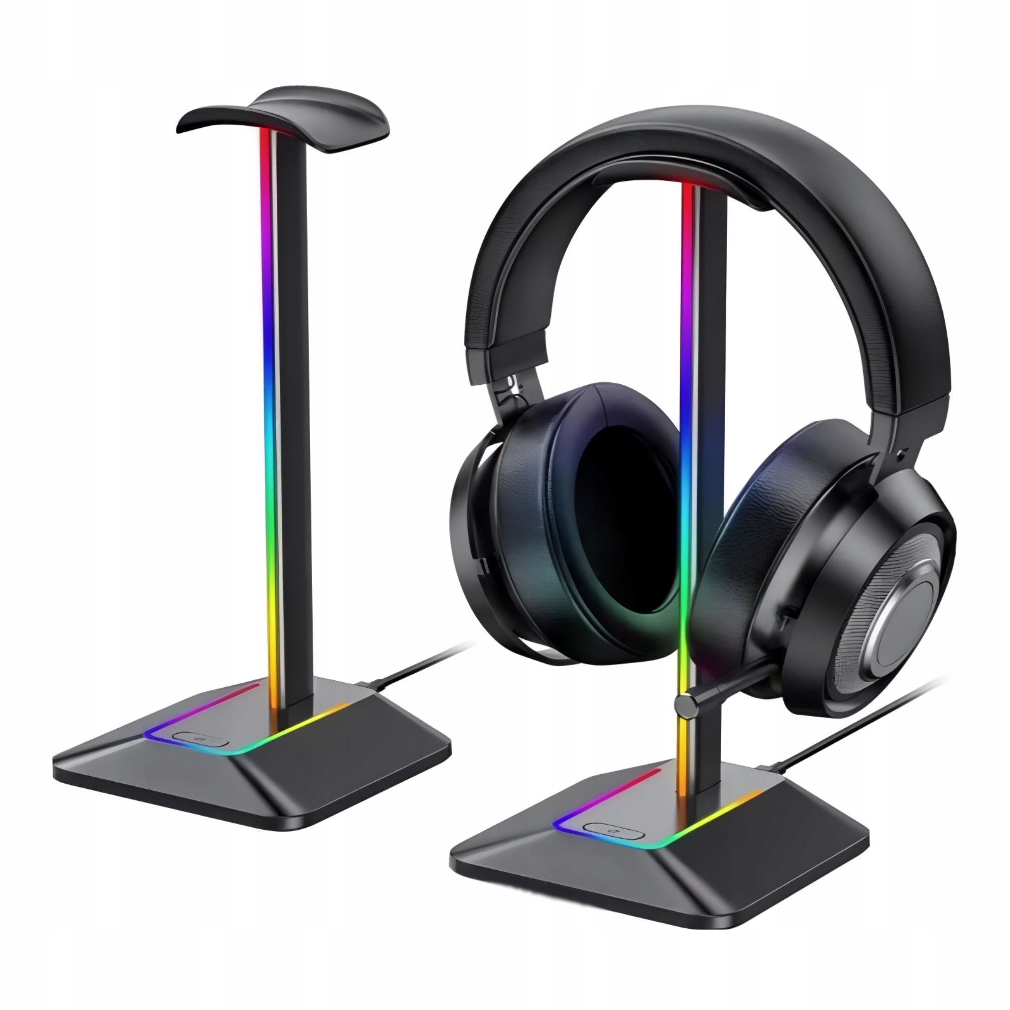 Stojak na Słuchawki  LED RGB z HUB USB