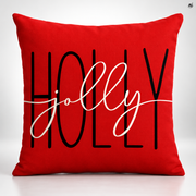 Świąteczna poszewka dekoracyjna 45x45 cm, Holly Jolly, na prezent