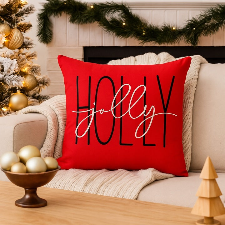 Świąteczna Dekoracyjna Poszewka na Poduszkę 45×45cm