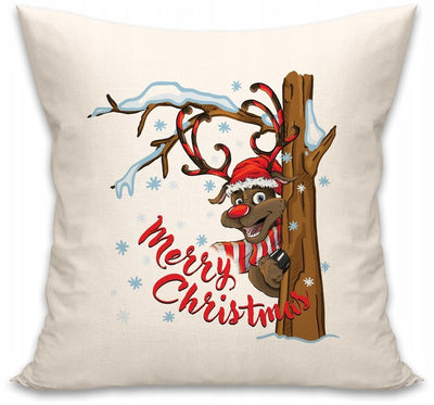 Świąteczna Poduszka  400×400mm Renifer