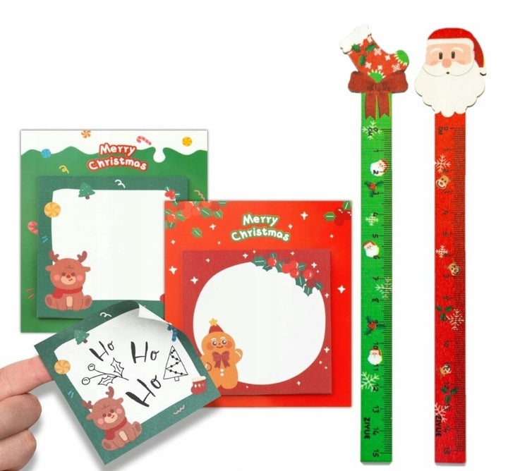 Świąteczne Karteczki Samo przylepne i Linijki