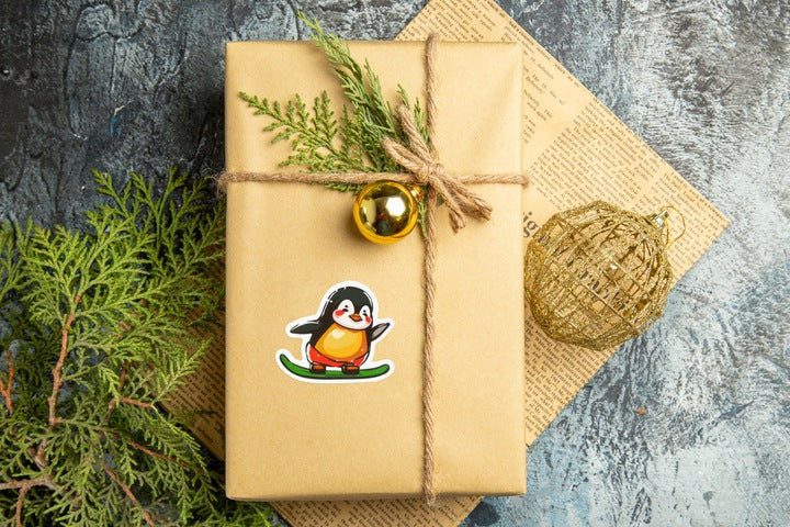 Naklejki Świąteczne Mikołaj Bałwan Skrzat