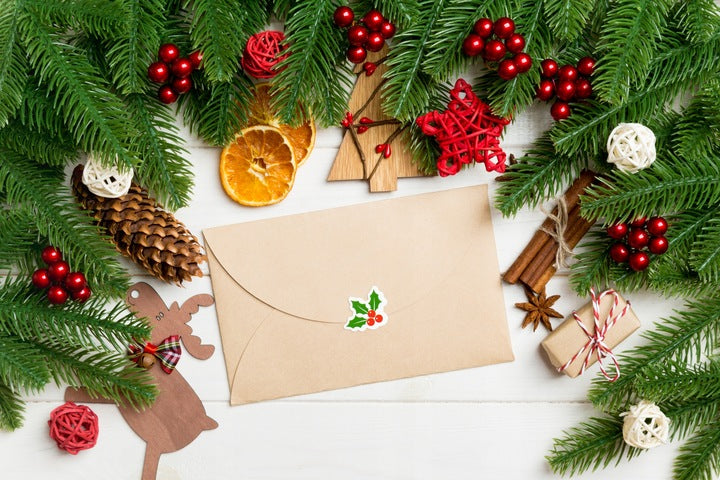 Naklejki Świąteczne Mikołaj Bałwan Skrzat