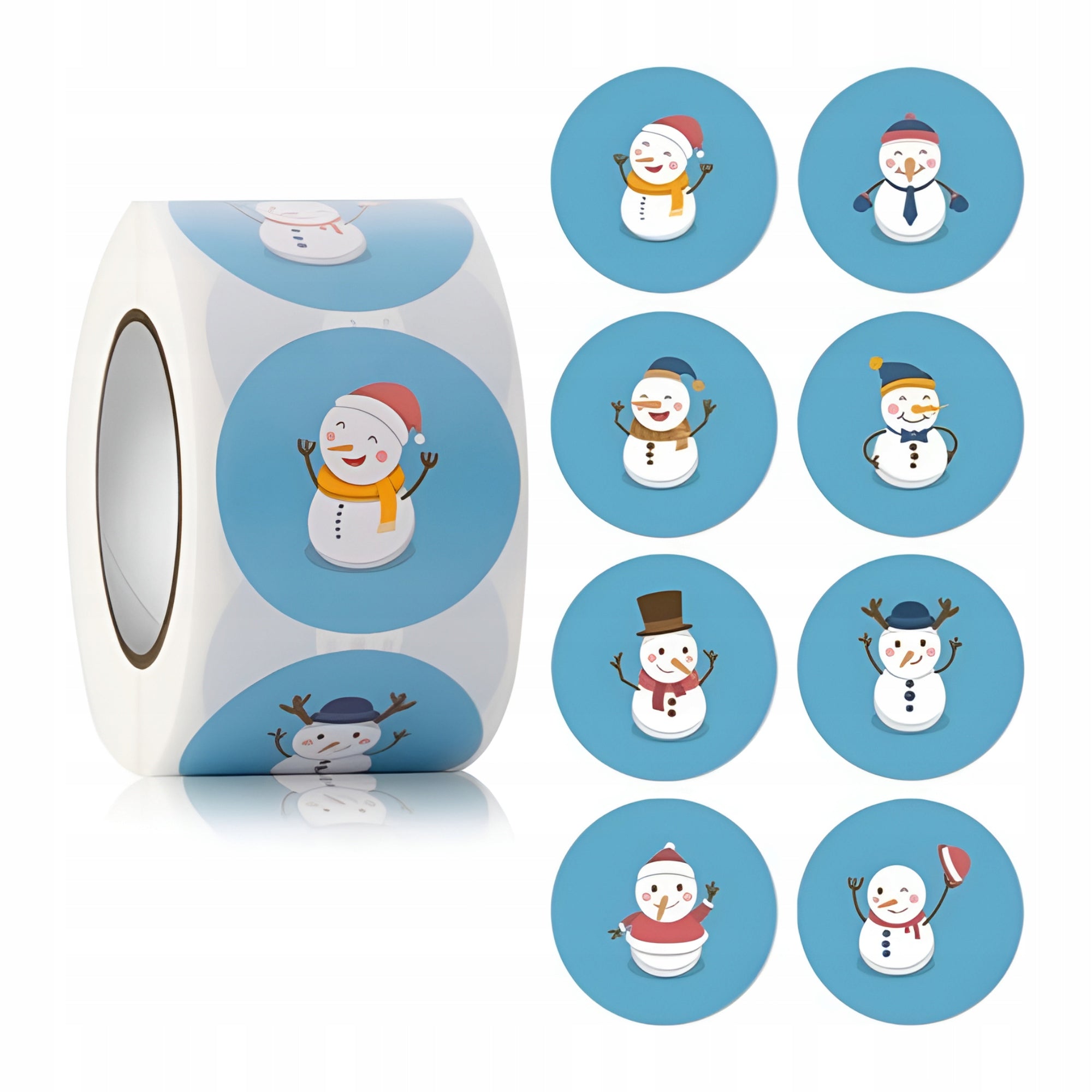 Świąteczne Naklejki Ozdoby 500szt