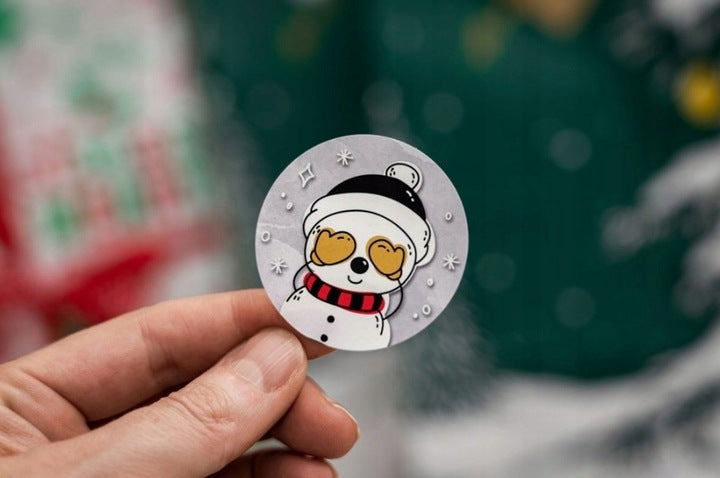 Świąteczne naklejki samoprzylepne arkusz