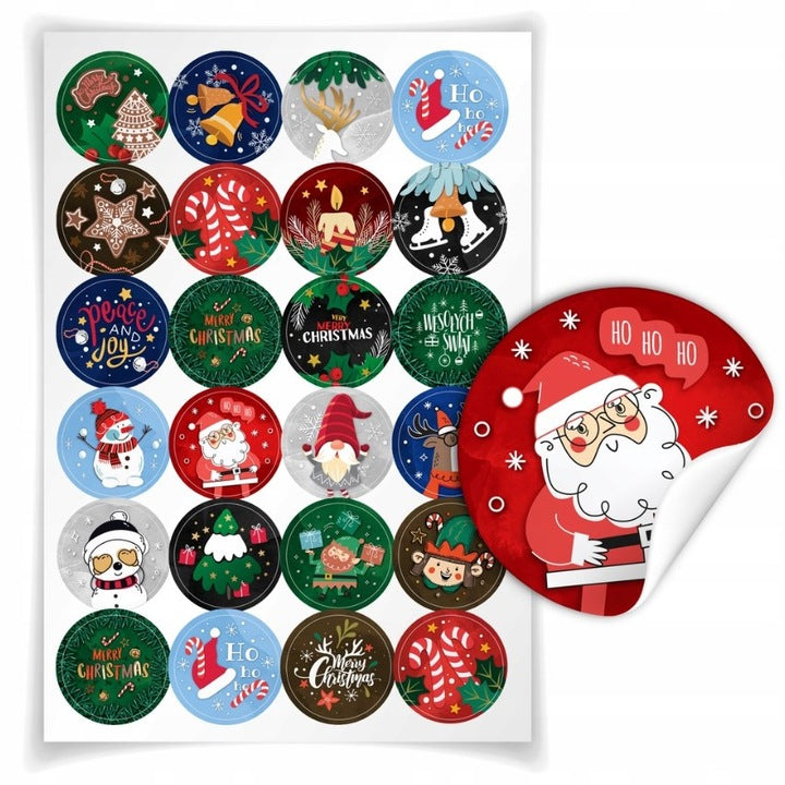 Świąteczne naklejki samoprzylepne arkusz
