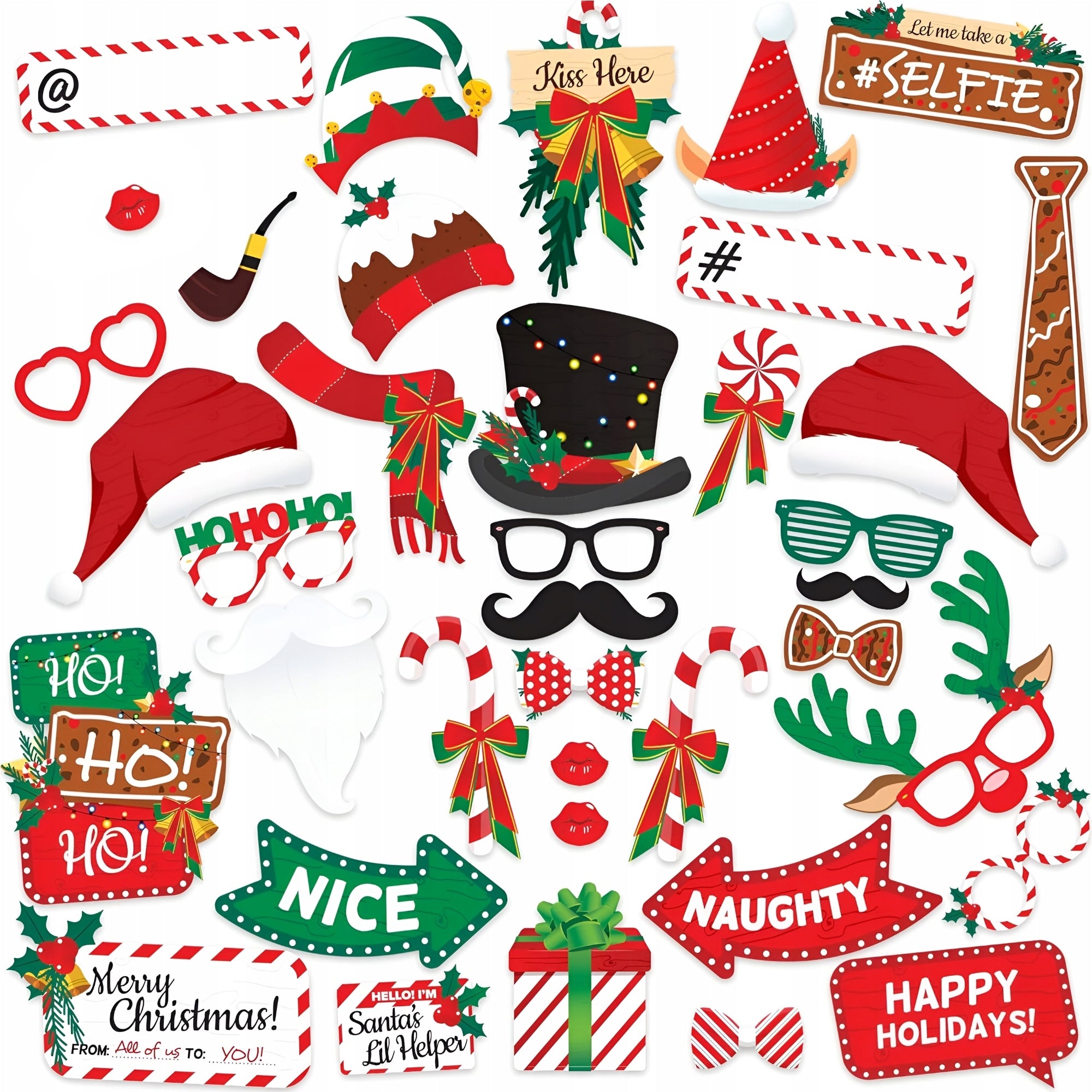 Świąteczne Rekwizyty Imprezowe do Zdjęć