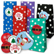 Świąteczne Torby 5szt Naklejki